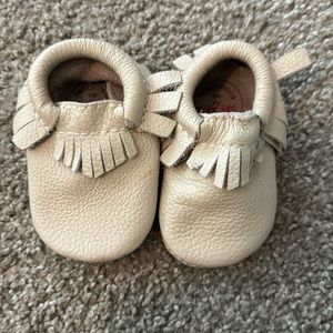 Freshly picked Tan size 2 moccasins